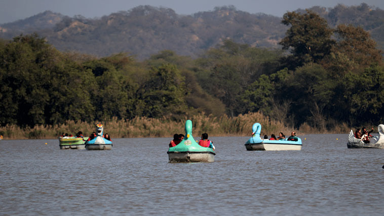 Boating at Sukhna Lake