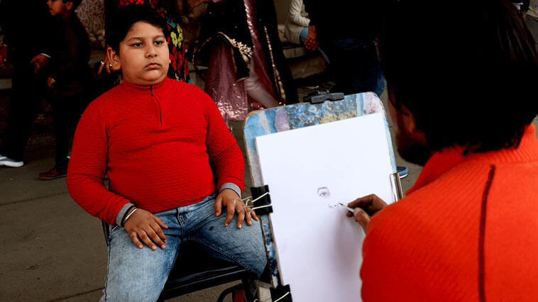 get a portrait at sukhna lake